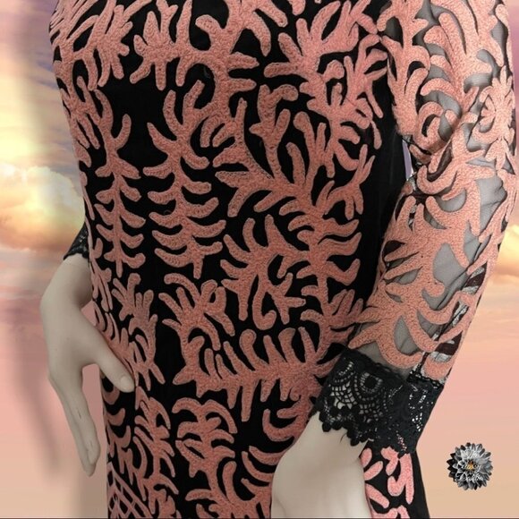 Almatrichi from Spain Embroidered with Lace Cocktail Dress size EU 38 / US 8 - Picture 10 of 16